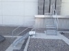 Treppen auf Flachdach